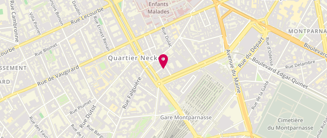 Plan de MATTÉÏ Pierre Olivier, 1 Rue Mizon, 75015 Paris