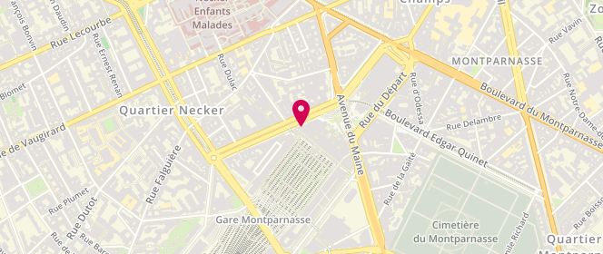 Plan de LAURAIN Anne, 17 Boulevard de Vaugirard, 75015 Paris