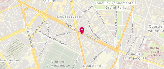 Plan de FELLER Michel, 118 Boulevard du Montparnasse, 75014 Paris