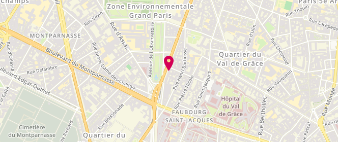 Plan de NATAF Eric, 139 Boulevard Saint Michel, 75005 Paris