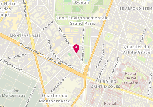 Plan de RAKOTONARIVO Landisoa, 89 Rue d'Assas, 75006 Paris