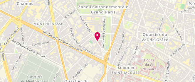 Plan de CHEVALIER Diane, 89 Rue d'Assas, 75006 Paris