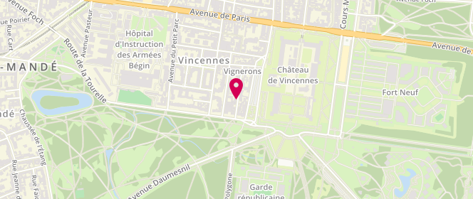 Plan de Gynecologue Obstetricien, 22 Rue Louis Besquel, 94300 Vincennes