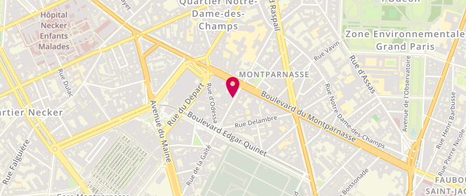 Plan de CHAPUIS Olivier, 48 Rue du Montparnasse, 75014 Paris
