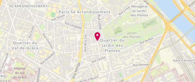 Plan de CALAMY Lucie, 4 Rue Quatrefages, 75005 Paris