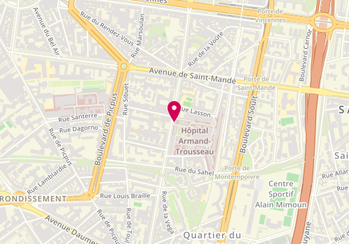 Plan de CARRARA Marion, 26 Avenue du Dr Arnold Netter, 75012 Paris