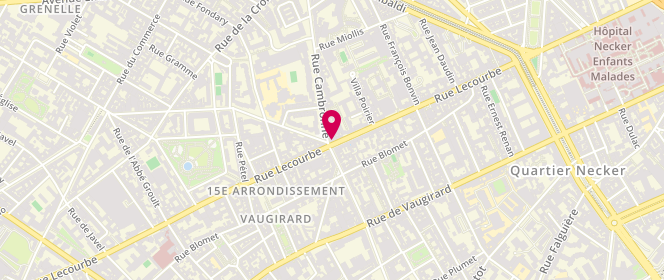 Plan de BRAKHA Elisabeth, 112 Rue Lecourbe, 75015 Paris