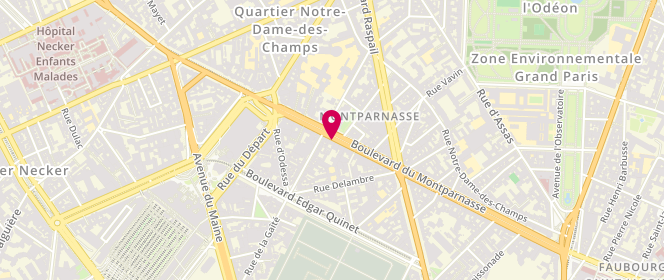 Plan de HUSSON Corinne, 90 Boulevard du Montparnasse, 75014 Paris