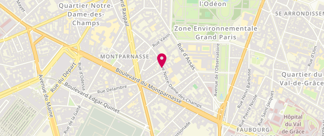 Plan de DELCI Akli, 72 Rue Notre Dame des Champs, 75006 Paris