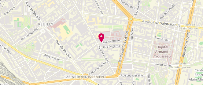 Plan de LE GARREC Domitille, 5 Rue Santerre, 75012 Paris
