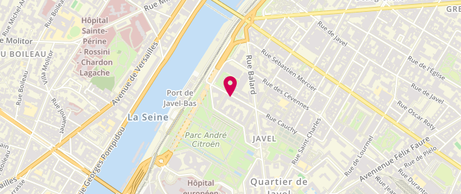 Plan de MUSSUTO Patricia, 18 Rue Cauchy, 75015 Paris