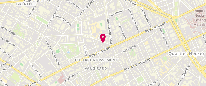 Plan de ROSS Cécile, 70 Rue Mademoiselle, 75015 Paris