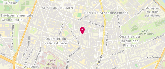 Plan de GUILLIER-HOLSTEIN Murielle, 11 Rue du Pot de Fer, 75005 Paris