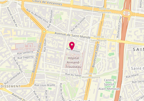 Plan de DESPORTES Cassandre, 4 Rue Lasson, 75012 Paris