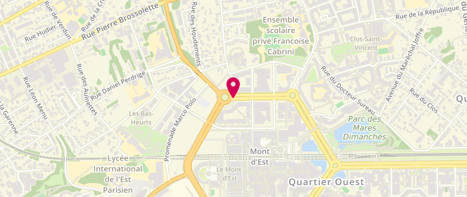 Plan de ROTARIU Mirela, 5 Boulevard du Mont d'Est, 93160 Noisy-le-Grand