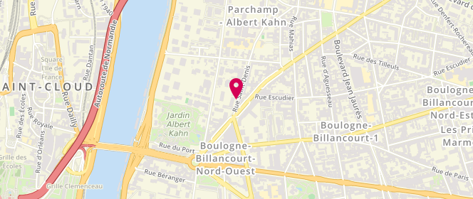 Plan de GRUNBERG Annie, 7 Rue Saint Denis, 92100 Boulogne-Billancourt