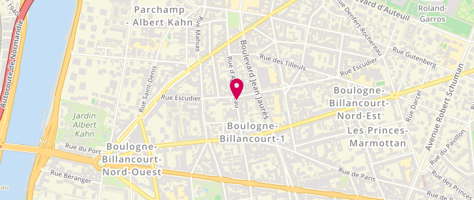 Plan de MELLAH-BELAHCENE Nadia, 37 Rue d'Aguesseau, 92100 Boulogne-Billancourt