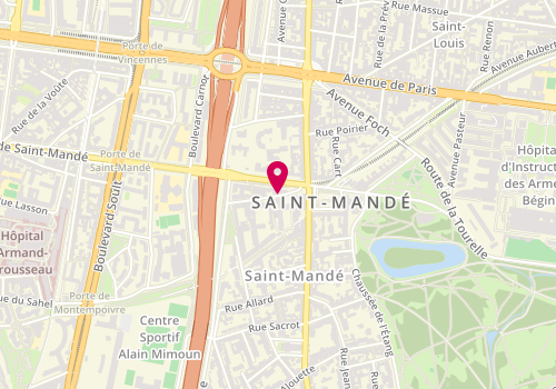 Plan de THOUMIE Philippe, 7 Rue Mongenot, 94160 Saint-Mandé