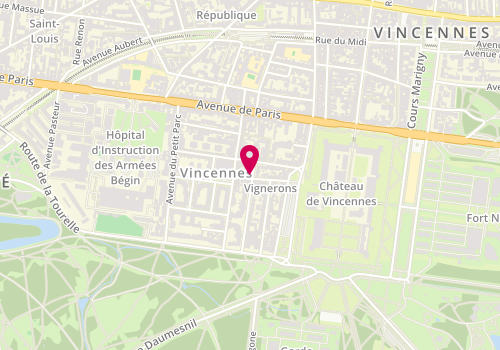 Plan de CHARDAIN Audrey, 8 Rue Anatole France, 94300 Vincennes