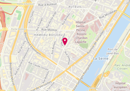Plan de REVERDITO Bernard, 46 Rue Chardon Lagache, 75016 Paris