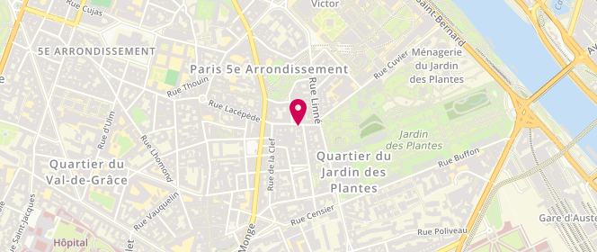 Plan de GUINCESTRE Jean Michel, 3 Rue Lacepede, 75005 Paris