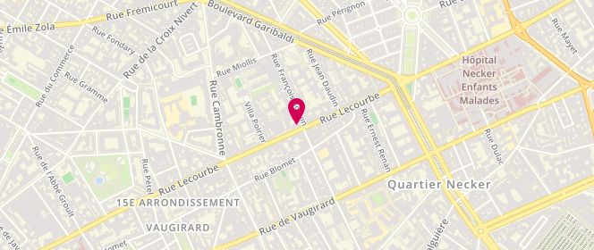 Plan de FLORANT Antoine, 68 Rue Lecourbe, 75015 Paris