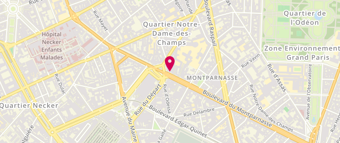 Plan de BELLANGER Jérôme, 73 Boulevard du Montparnasse, 75006 Paris