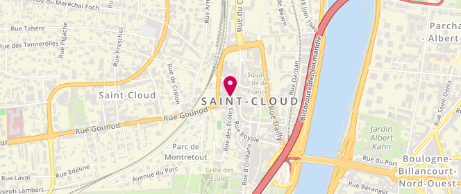 Plan de SINDOU-FAURIE Tiphaine, 3 Place Silly, 92211 Saint-Cloud