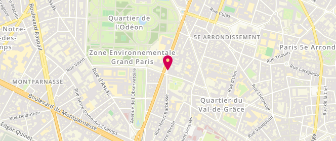 Plan de VINCENS Monique, 103 Boulevard Saint Michel, 75005 Paris