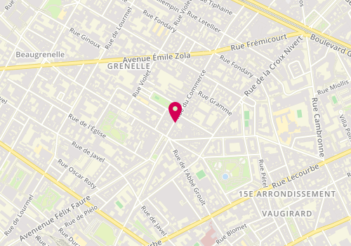 Plan de GOULET Marine, 89 Rue du Commerce, 75015 Paris