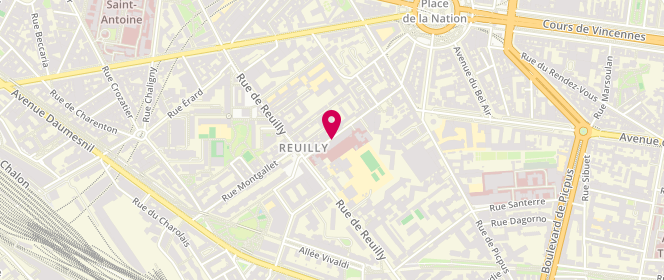 Plan de BORNES Marie, 12 Rue du Sergent Bauchat, 75012 Paris