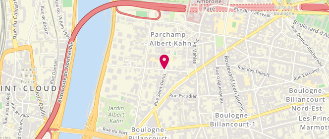 Plan de BEVILACQUA Vincent, 10 Rue Anna Jacquin, 92100 Boulogne-Billancourt
