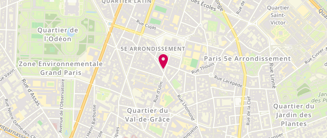 Plan de GUETTA Bernard, 12 Rue d'Ulm, 75005 Paris