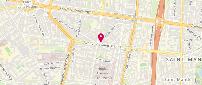 Plan de SIMONET Philippe, 71 Avenue de Saint Mandé, 75012 Paris