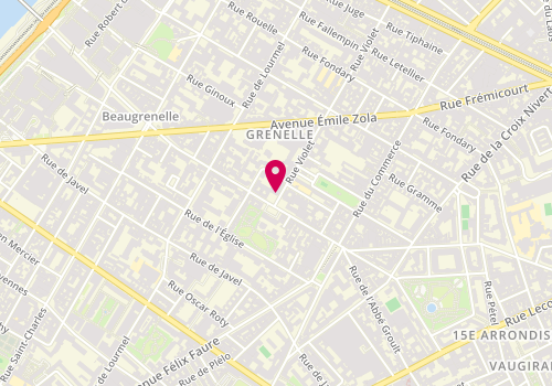 Plan de PELTZ-AIM Jennyfer, 5 Place Violet, 75015 Paris