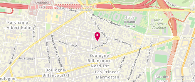Plan de GARCIA Thomas, 11 Rue Moreau Vauthier, 92100 Boulogne-Billancourt