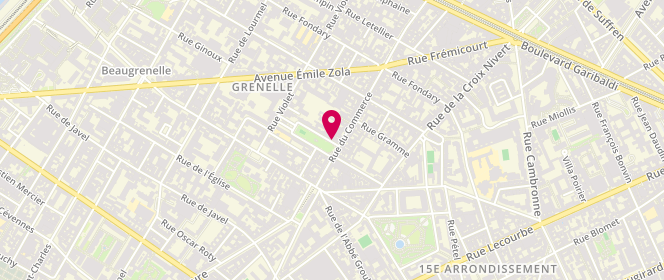 Plan de BENICHOU Paul, 21 Place du Commerce, 75015 Paris
