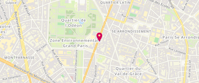Plan de BOUCHERON Marie France, 89 Boulevard Saint Michel, 75005 Paris