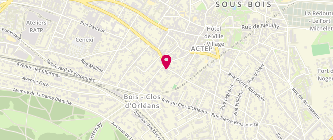 Plan de KTORZA Nadine, 6 Rue Saint Vincent, 94120 Fontenay-sous-Bois