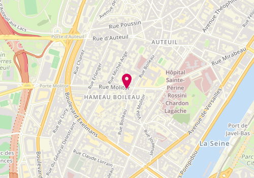 Plan de JUILLARD Caroline, 19 Rue Molitor, 75016 Paris