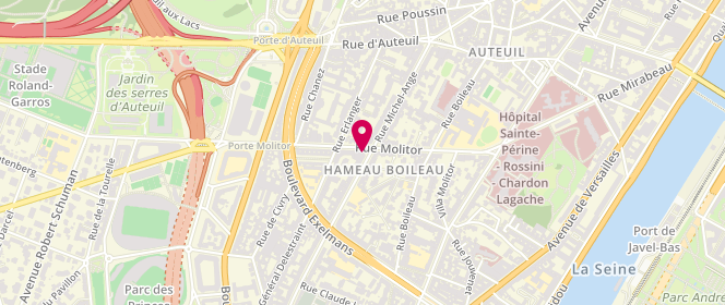 Plan de LEROY Antonin, 37 Rue Molitor, 75016 Paris