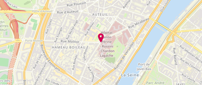 Plan de LANZMANN-PETITHORY Dominique, 11 Rue Chardon Lagache, 75116 Paris