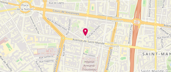 Plan de SCHWAK Alain, 58 Avenue du Docteur Arnold Netter, 75012 Paris