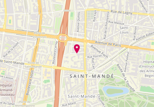 Plan de ETTNER Geneviève, Rue de l'Amiral Courbet, 94160 Saint-Mandé