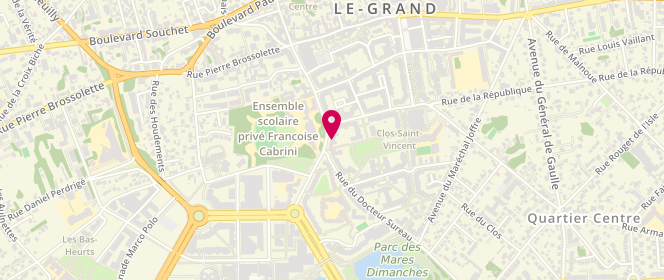 Plan de OUANOUNOU Simone, 43 Rue du Docteur Sureau, 93160 Noisy-le-Grand