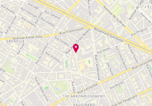 Plan de KUBALEK Igor, 13 Rue de l'Amiral Roussin, 75015 Paris
