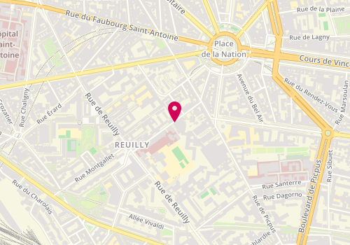 Plan de SANTORINI Mélissa, 24 Rue du Sergent Bauchat, 75012 Paris