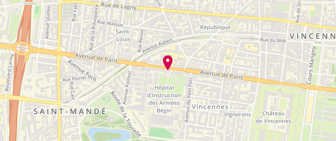 Plan de DUCROCQ Alexiane, 69 Avenue de Paris, 94163 Saint-Mandé