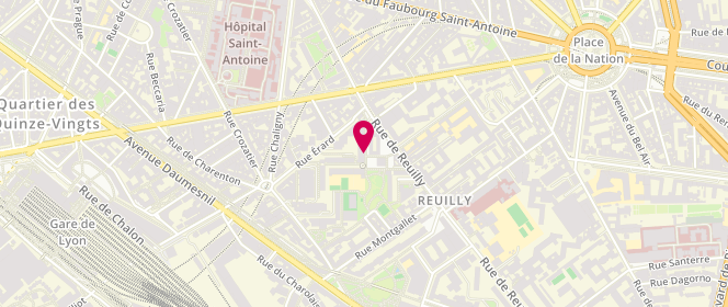 Plan de BECKER-CHOUSTERMAN Nathalie, 27 Rue du Colonel Rozanoff, 75012 Paris
