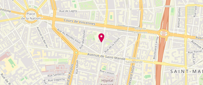 Plan de ALTERVAIN Philippe, 71 Avenue du Docteur Arnold Netter, 75012 Paris